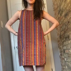 Woven cotton racerback shift